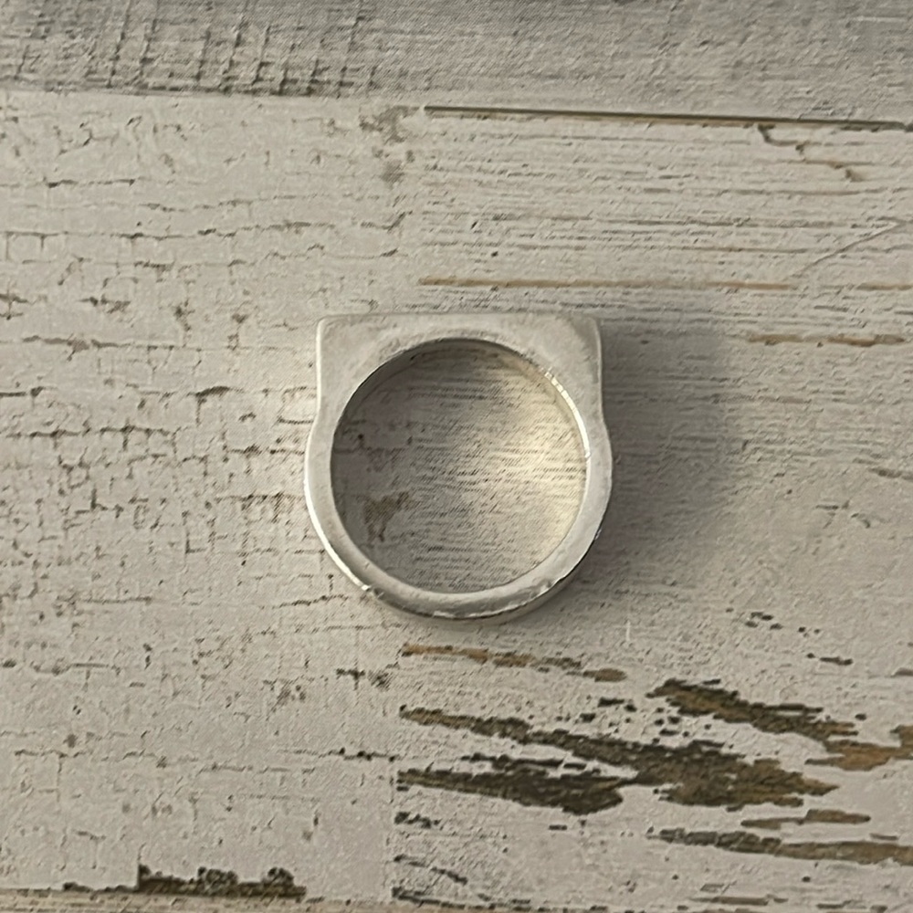 Lois Hill Silver Scroll Stacking Ring. - image 4